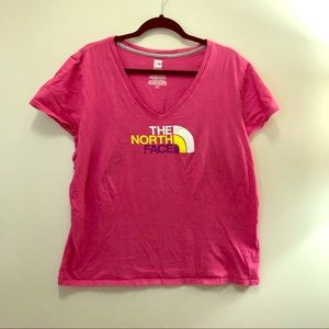The north face xxl hot pink logo T-shirt tee